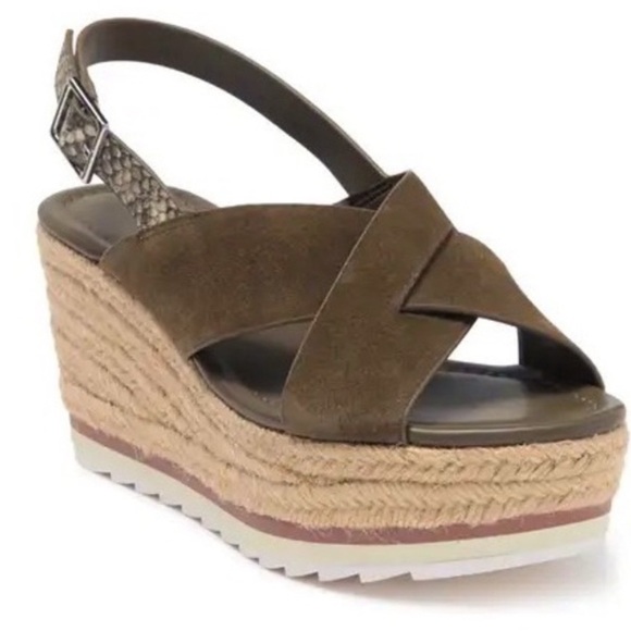 Marc Fisher Shoes - 🆕{MARC FISHER} Cross Band Platform Wedge Espadrille